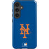 MLB New York Mets - Solid Distressed Galaxy S25 Impact Case